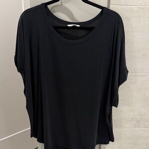 LUCKY BRAND CHARCOAL FLOWY TOP